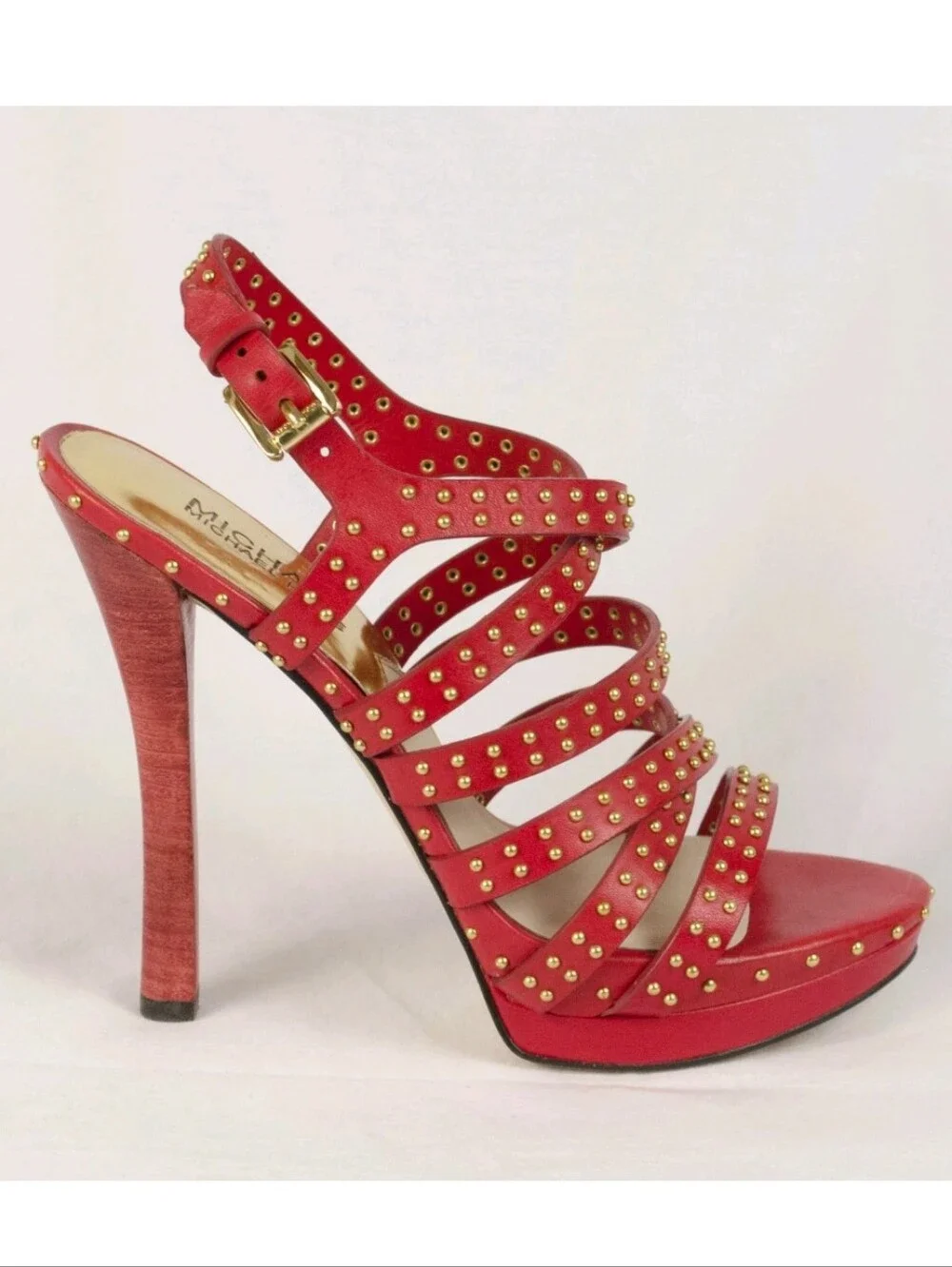 MICHAEL KORS Arianna Studded Strappy Spike Stiletto High Heel Sandals
